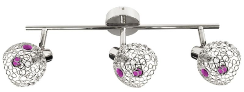 Lampa wisząca Candellux Aron chromowana wym: 17 x 55 x 10 cm 3xG9 x 40W metal 1 szt.