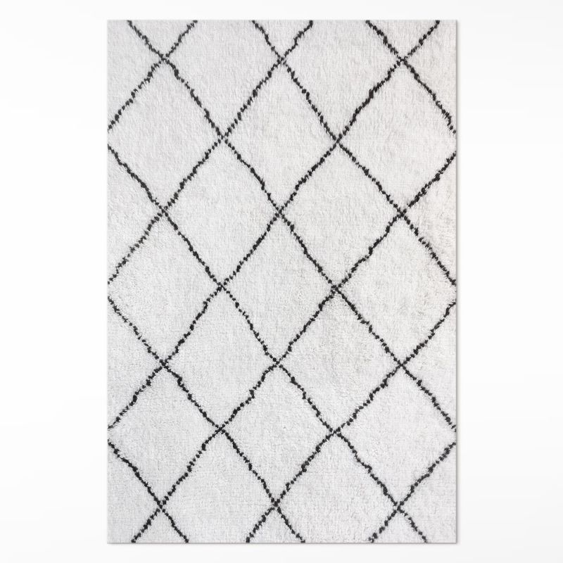 Ozdobna Wykładzina Winylowa Wallfluent 120x180 cm Czarne linie 1 szt.