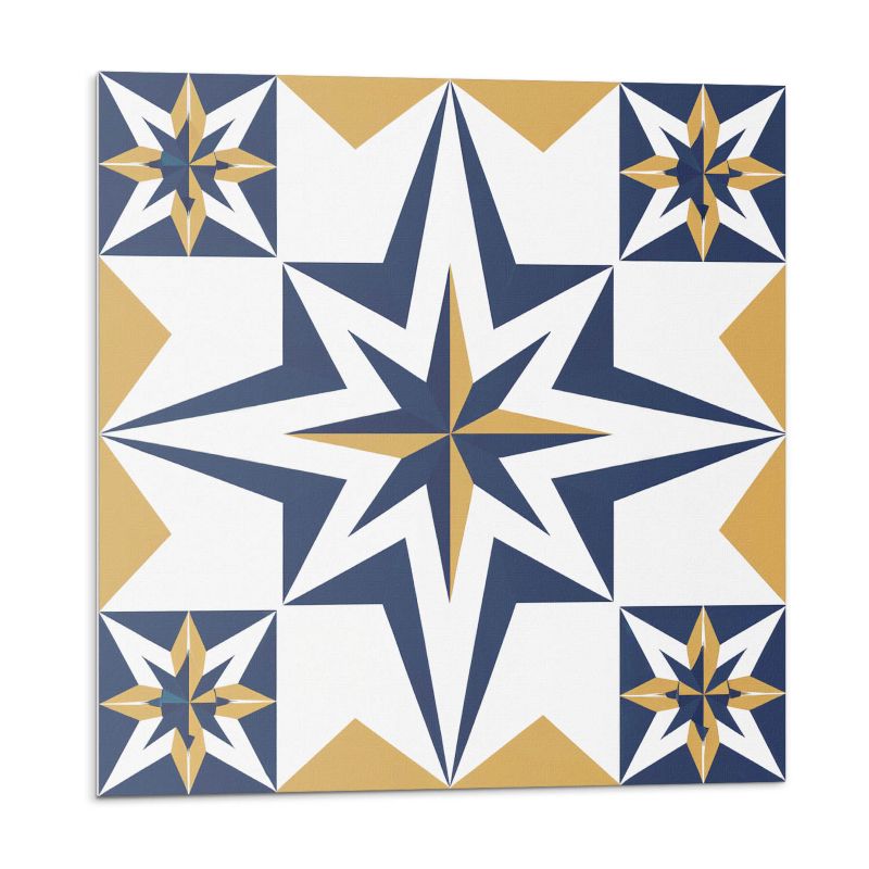 Kafelki samoprzylepne Wallfluent 50x50 cm Kwantowe gwiazdy w geometrycznych formach 4 szt.