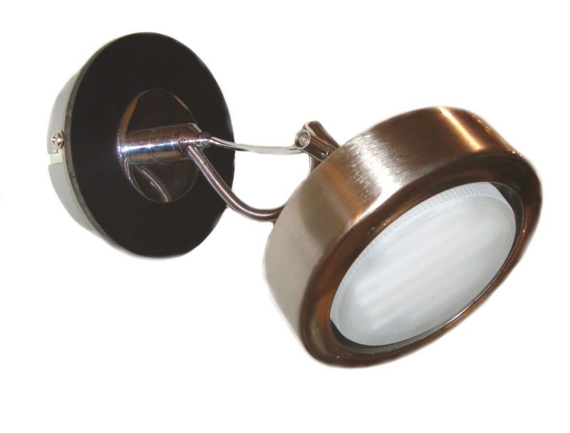 Kinkiet ścienny Candellux Earth srebrno-brązowy-biały 1 x GX53 x 9W IP20 wym: 17 x 15 x 10 cm - 1 szt.