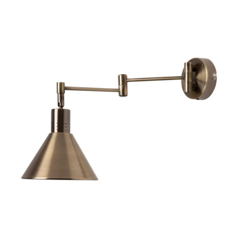 Kinkiet ścienny Candellux Copenhagen mosiądz-złoty 1 x E14 x 40W IP20 wym: 17 x 14 x 37 cm - 1 szt.