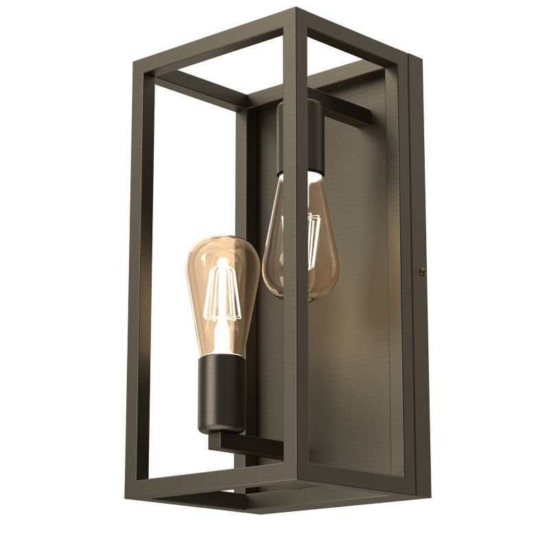 Kinkiet ścienny Luminex Frame tytanowy złoty 2 x E27 x 15W IP20 wym: 40 x 20 x 17 cm - 1 szt.