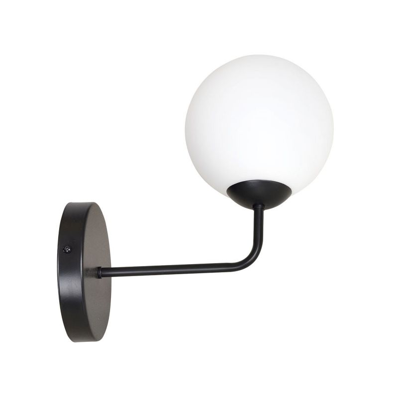 Kinkiet ścienny Emibig Selbi czarno-biały 1 x E14 x 10W IP20 wym: 20 x 16 cm - 1 szt.