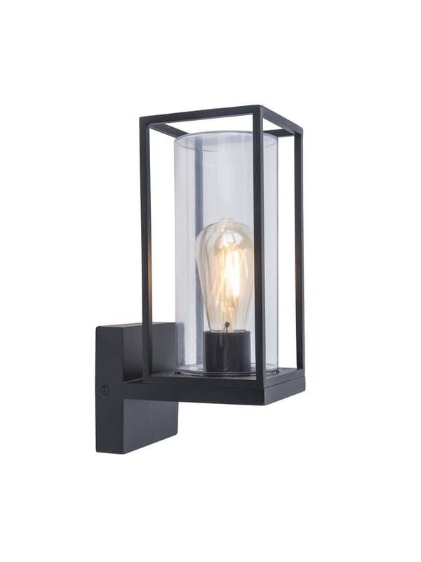 Kinkiet ścienny zewnętrzny Lutec Flair czarno-biały 1 x E27 x 40W IP44 wym: 31,3 x 12 x 17,2 cm - 1 szt.
