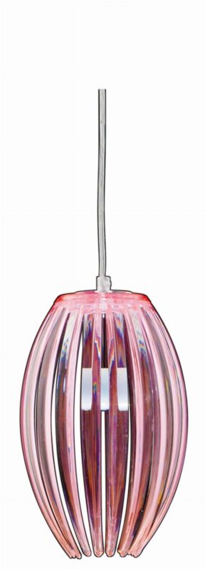Lampa sufitowa Candellux Abuko chromowana-różowa wym: 100 x 18 x 18 cm 1xE27 x 60W 1 szt.