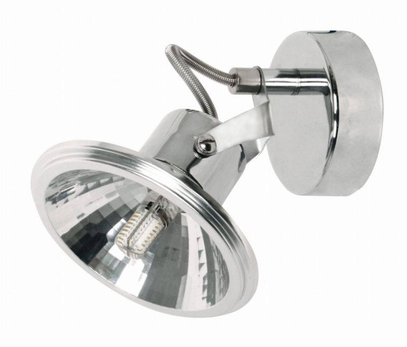 Kinkiet ścienny Candellux Moon chromowany 1 x G9 x 5W IP20 wym: 16 x 14 x 11 cm - 1 szt.