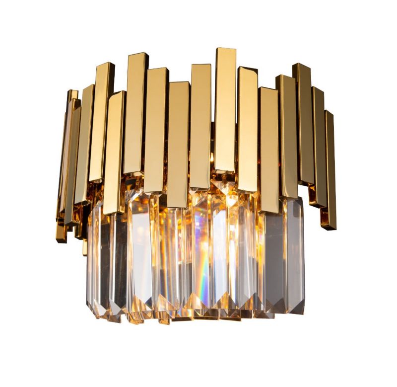 Kinkiet ścienny Maxlight Trend złoty szkło kryształowe 3 x G9 x IP20 wym: 20 x 26 x 16 cm - 1 szt.