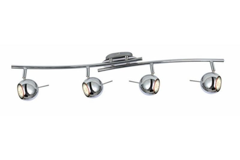 Lampa sufitowa wisząca Reality Santorini 2 chromowana wym: 16 x 80 x 8 cm 4xGU10 x 1 szt.