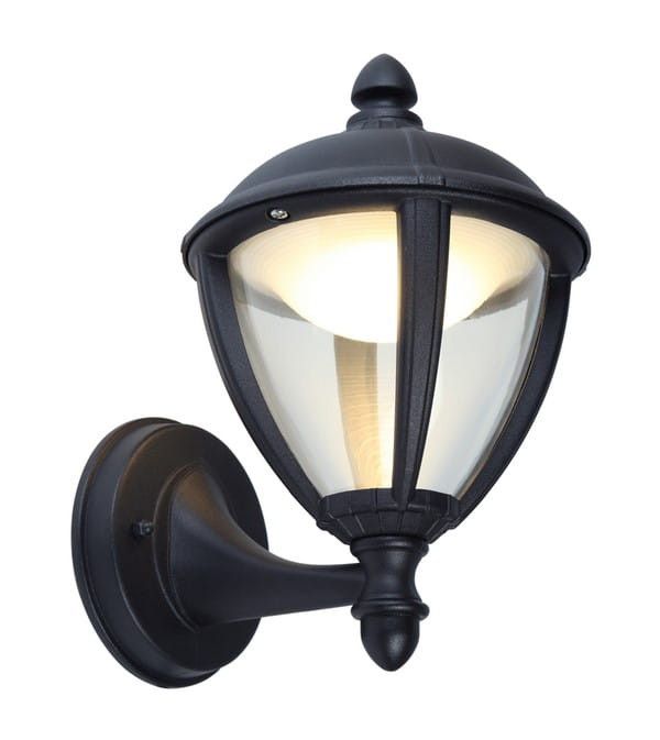 Kinkiet ścienny zewnętrzny Lutec Unite czarno-biały LED 9W 3000K 330lm IP44 wym: 26,1 x 19,8 x 16,5 cm aluminium - 1 szt.
