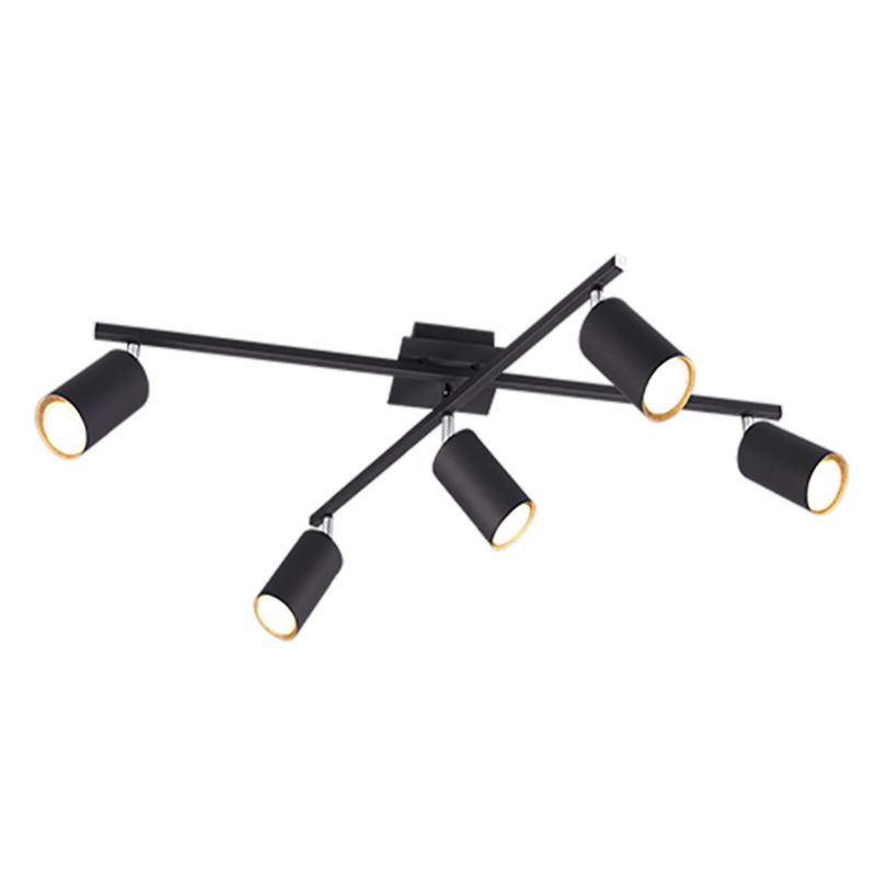 Lampa sufitowa wisząca Trio Marley czarna-chromowana wym: 22,4 x 77,4 x 77,5 cm 5xGU10 x 1 szt.