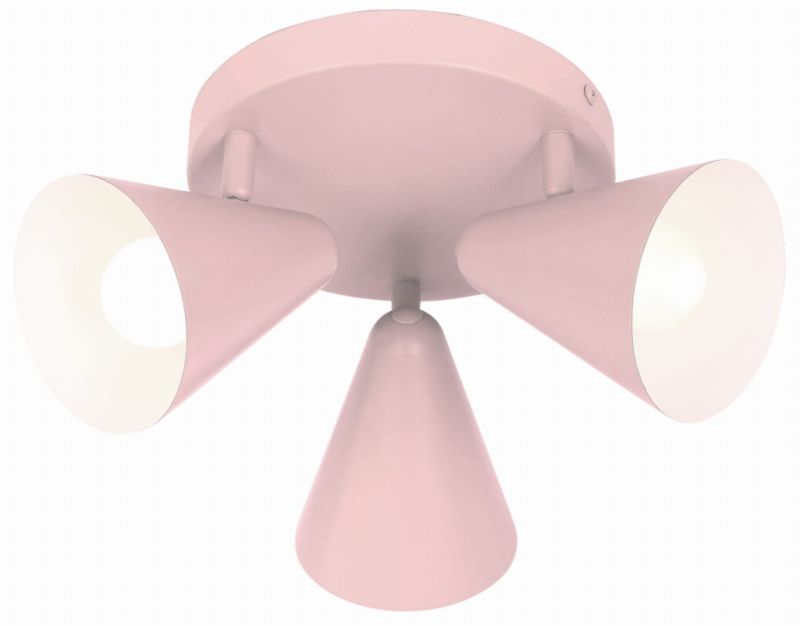 Lampa sufitowa wisząca Candellux Amor różowa wym: 16 x 34 x 34 cm 3xE14 x 40W 1 szt.