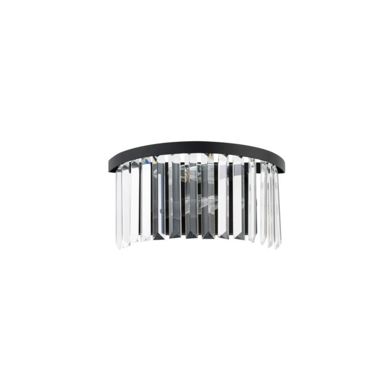 Kinkiet ścienny Nowodvorski Lighting Cristal czarno-przezroczysty 2 x E14 x 60W IP20 wym: 16 x 32 cm - 1 szt.