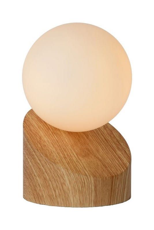 Lampka stołowa Lucide Len brązowo-biała 1 x G9 x 5W IP20 wym: 16 x 10 x 10 cm metal - 1 szt.
