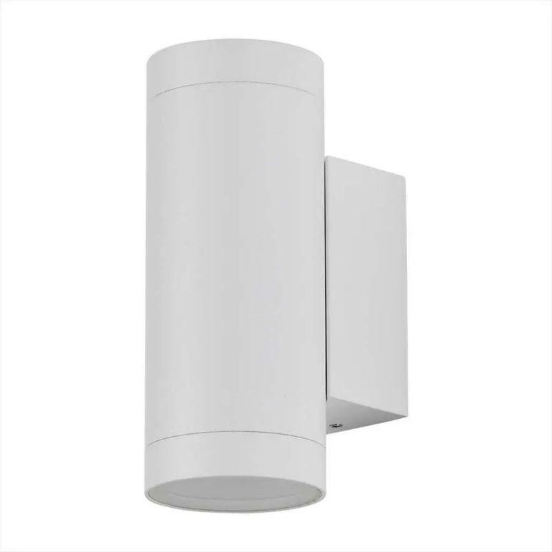 Kinkiet ścienny zewnętrzny V-TAC biały 2 x GU10 x IP54 wym: 16 x 6,5 x 9,58 cm - 1 szt.