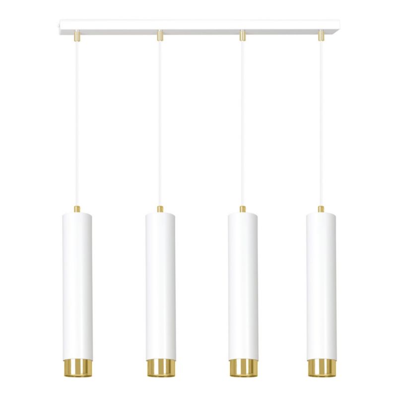 Lampa sufitowa Emibig Kibo biało-złota wym: 100 x 60 x 8 cm 4xGU10 x 10W 1 szt.