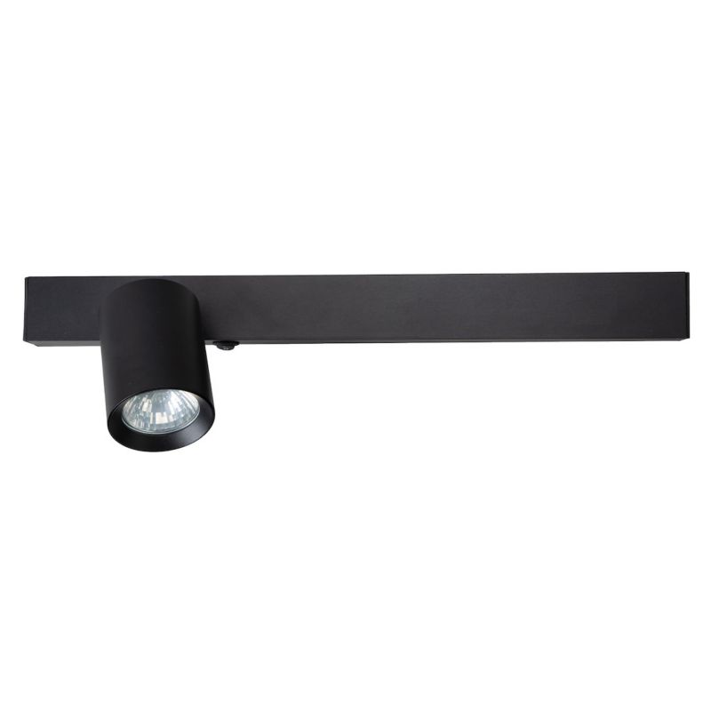 Kinkiet Milagro Magnet czarny do sypialni 2 x GU10 + LED zintegrowany x 30W IP20 wym: 11 x 40,4 x 9,1 cm - 1 szt.