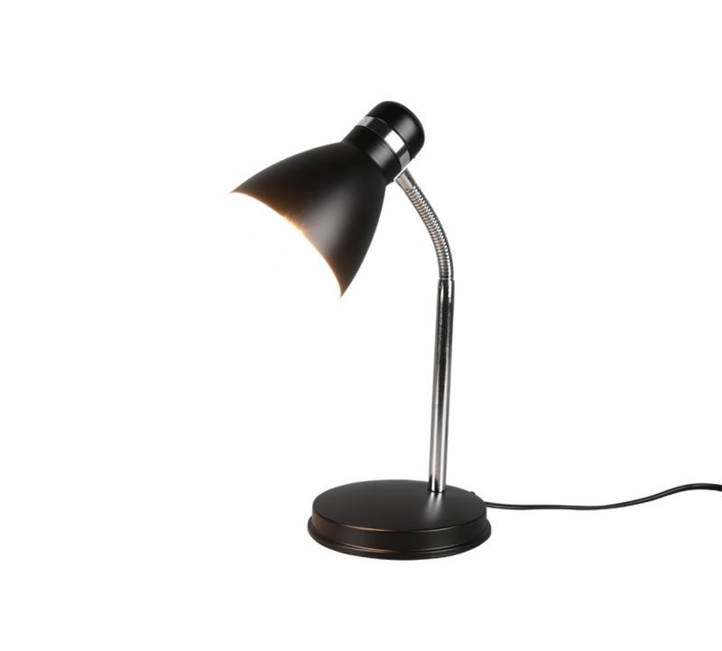 Lampka biurkowa RL Harvey czarna-chromowana 1 x E27 x 10W IP20 wym: 33 x 14.5 x 22 cm metal - 1 szt.