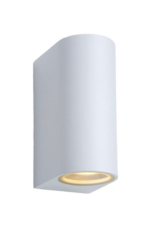 Kinkiet ścienny zewnętrzny Lucide Zora biały 2 x GU10 x 5W IP44 wym: 15 x 9 x 6,5 cm - 1 szt.