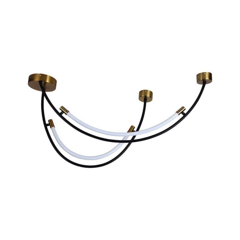 Lampa wisząca V-TAC Vt-7826 czarna wym: 47,5 x 100 x 100 cm wbudowany LED 20W 4000K 2500lm 1 szt.