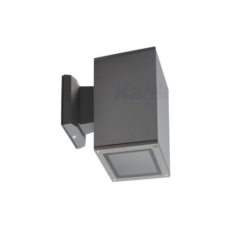 Kinkiet ścienny zewnętrzny Kanlux Lart antracyt 1 x E27 x 60W IP54 wym: 18,5 x 11 x 18 cm - 1 szt.