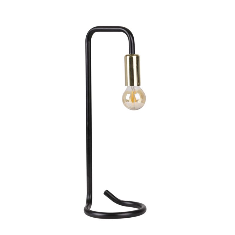 Lampka stołowa Candellux Hera czarno-złota 1 x E14 x 40W IP20 wym: 37 x 13.5 x 12 cm metal - 1 szt.