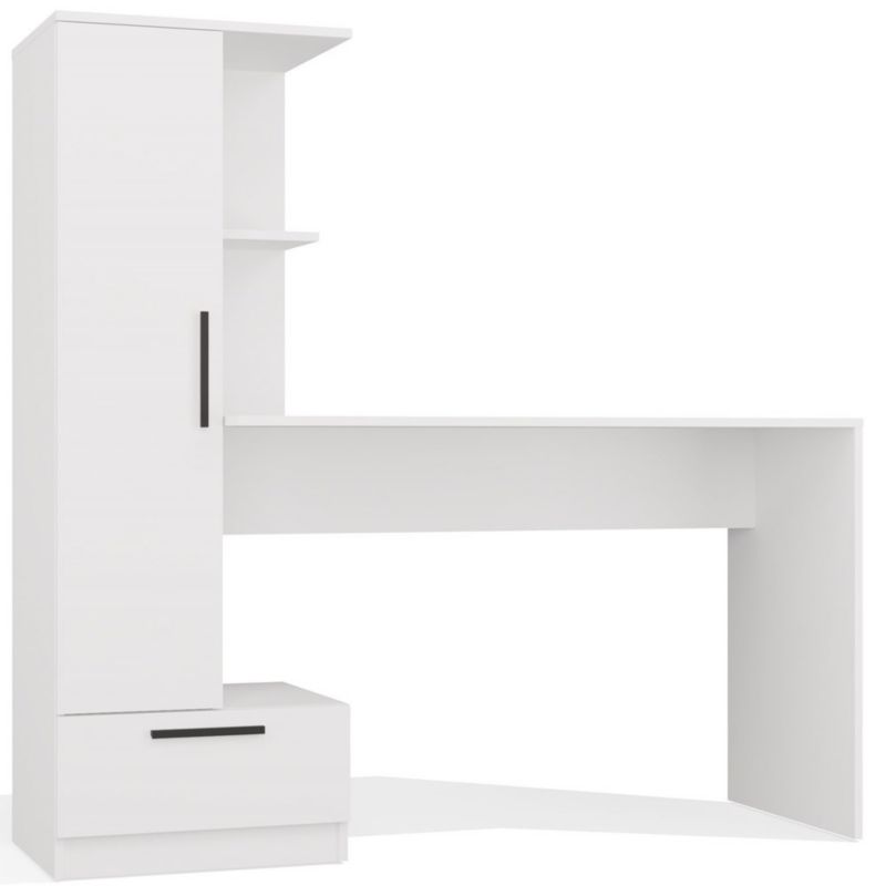 Zestaw Biurko + Regał Topeshop COSMO BIAŁY 140x143x50 cm 1 szt.