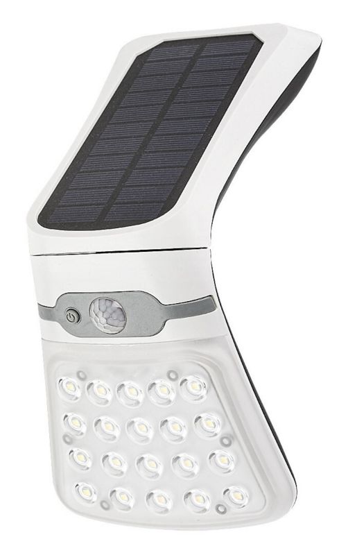 Kinkiet solarny z czujnikiem Rabalux Rogova biały LED 4W 4000K 330lm IP44 wym: 21 x 11,5 x 11 cm tworzywo sztuczne - 1 szt.