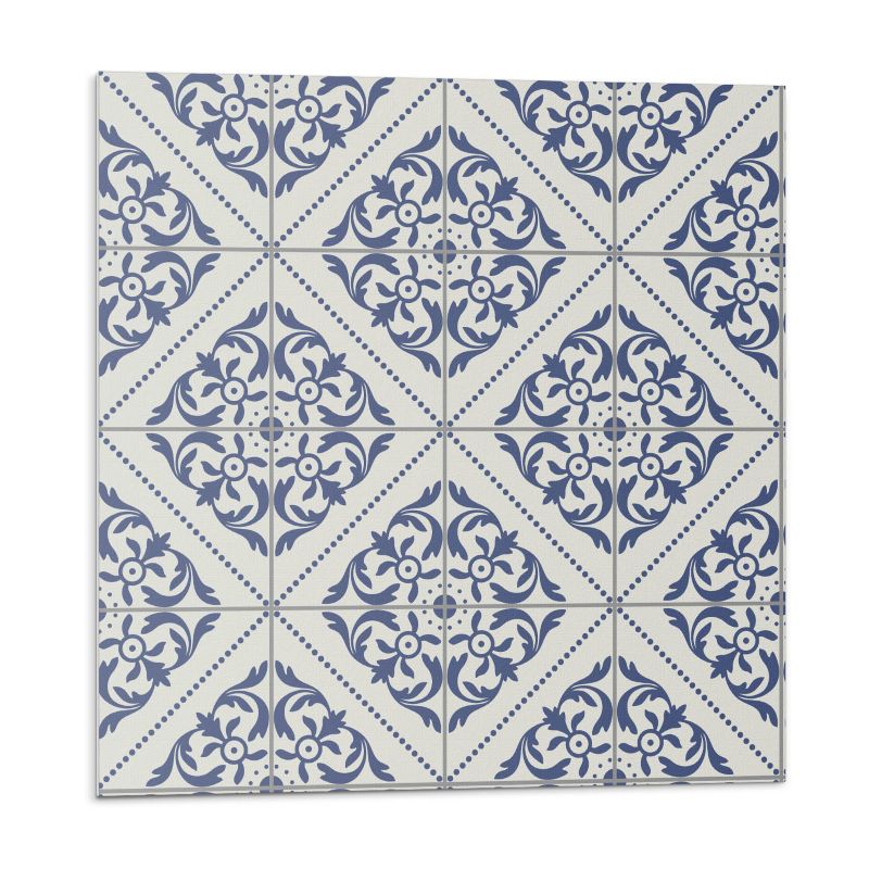 Kafelki samoprzylepne Wallfluent 50x50 cm Motyw kwiatowy w stylu 4 szt.