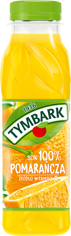 Sok pomarańczowy Tymbark, butelka PET, 0.3l