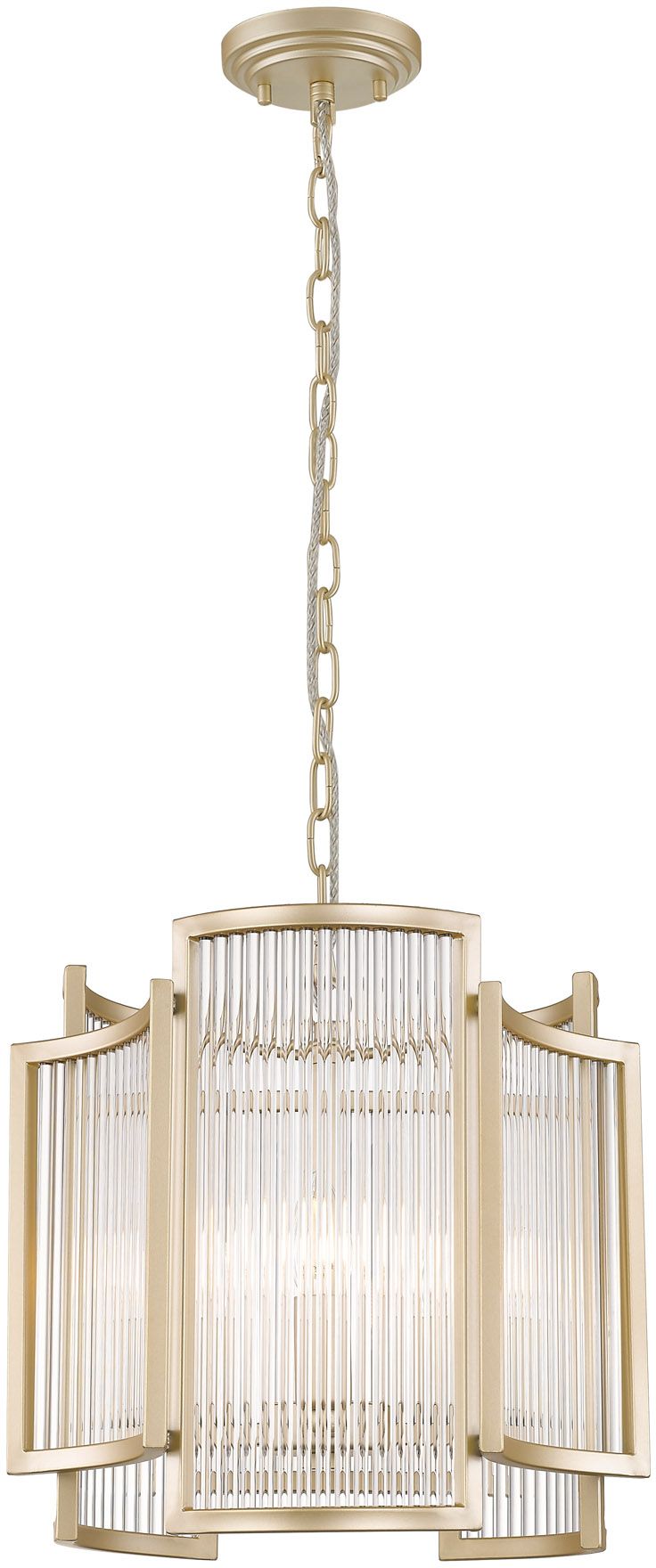 Zuma Line Sergio lampa wisząca 3x60W złoty mat/szkło przezroczyste P0528-03A-V6AC