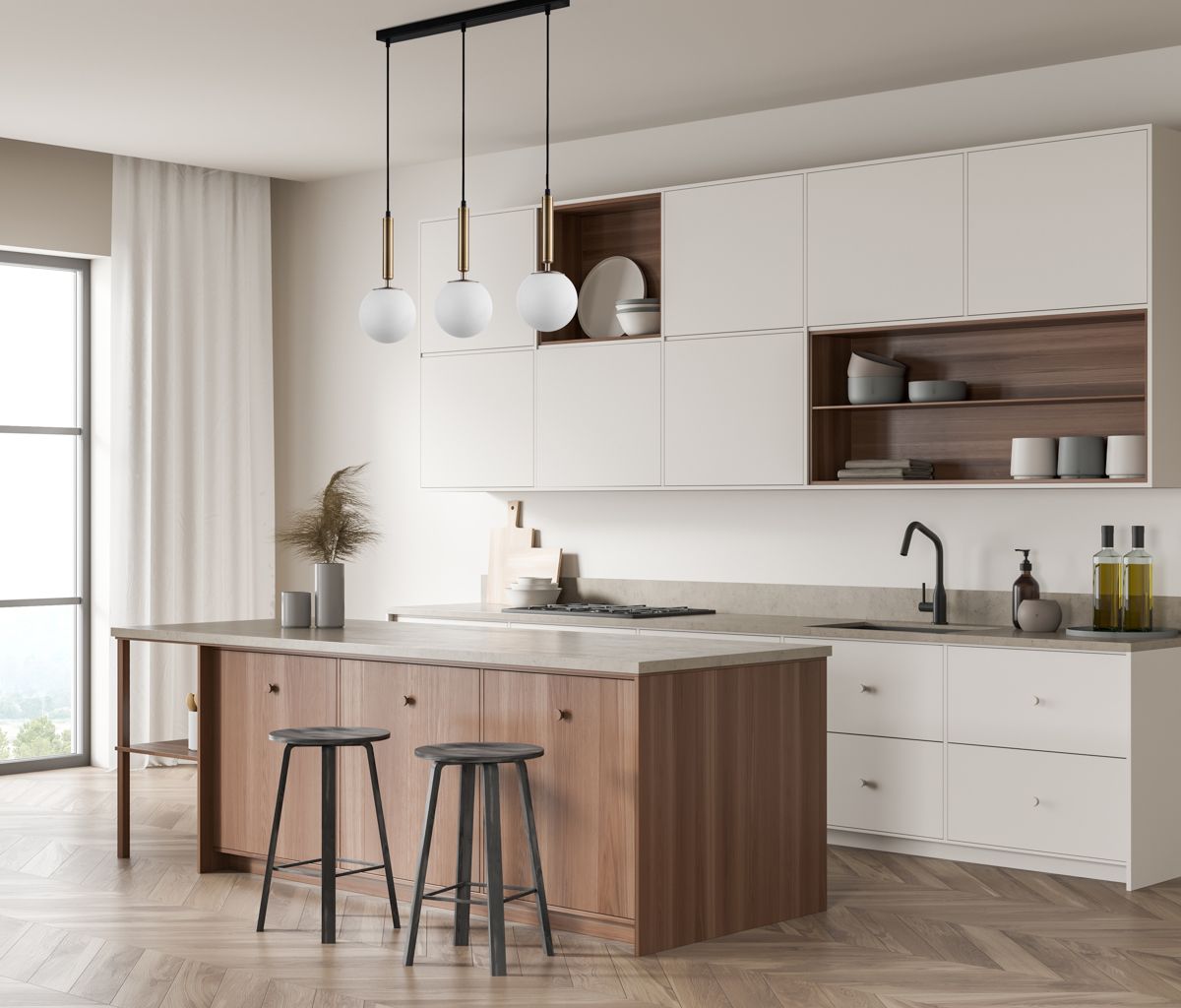 Italux Ravena lampa wisząca 3x10 W biała PND-2324-3L GD+OPA
