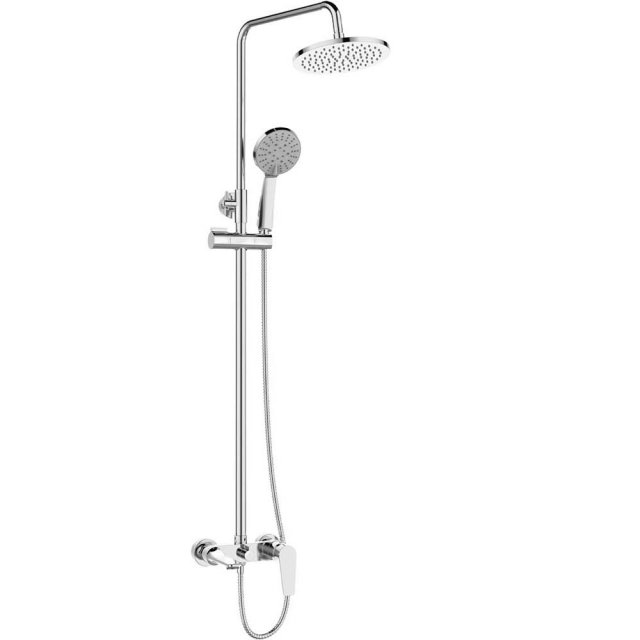 INVENA Deszczownica DOKOS z baterią wannową chrom AU-19-B01-V