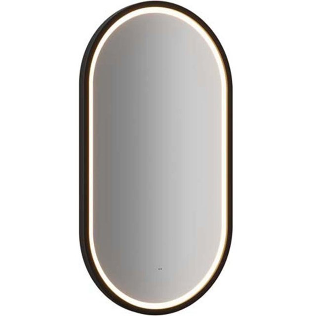 COMAD Lustro LED APOLLO 2 czarne 90x50 cm