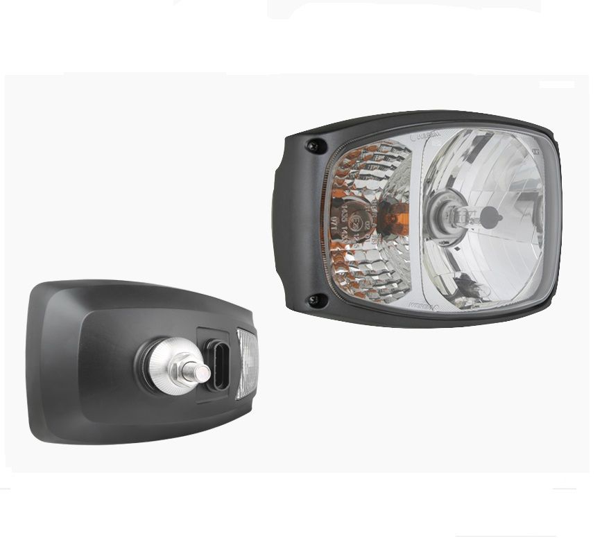 Reflektor przedni typu H4 ze złączem AMP SuperSeal prawy z żarówką RGV1.49042 Wesem