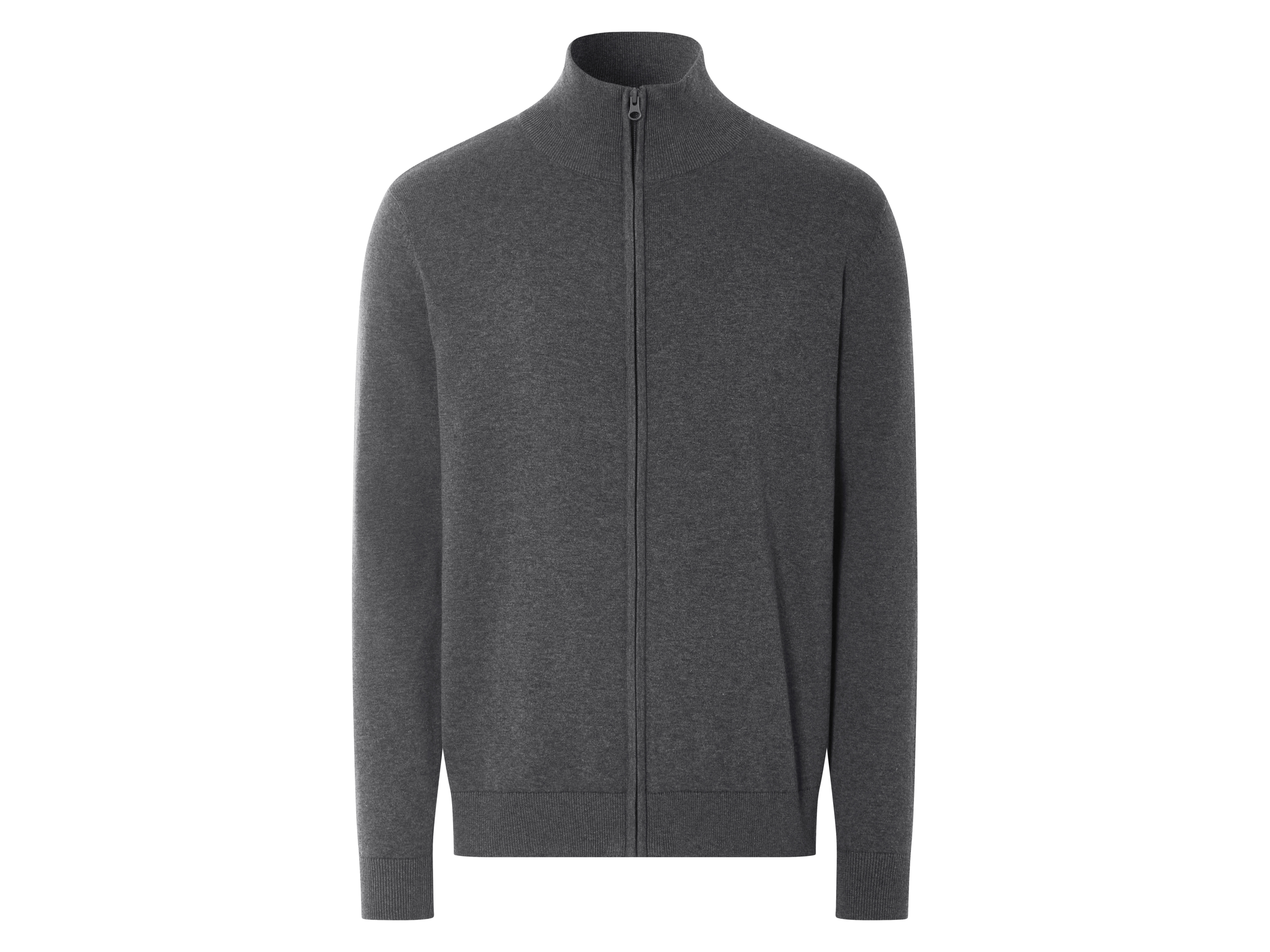 esmara Men Sweter męski z bawełny Szary, M 48/50
