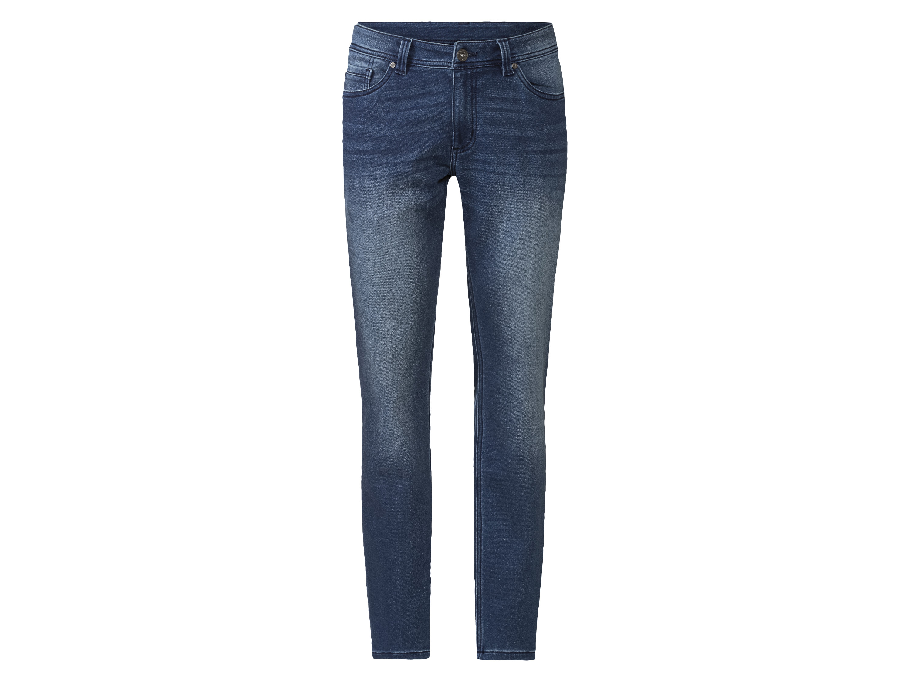 Livergy Joggery męskie z bawełną, Slim Fit 48, Niebieski