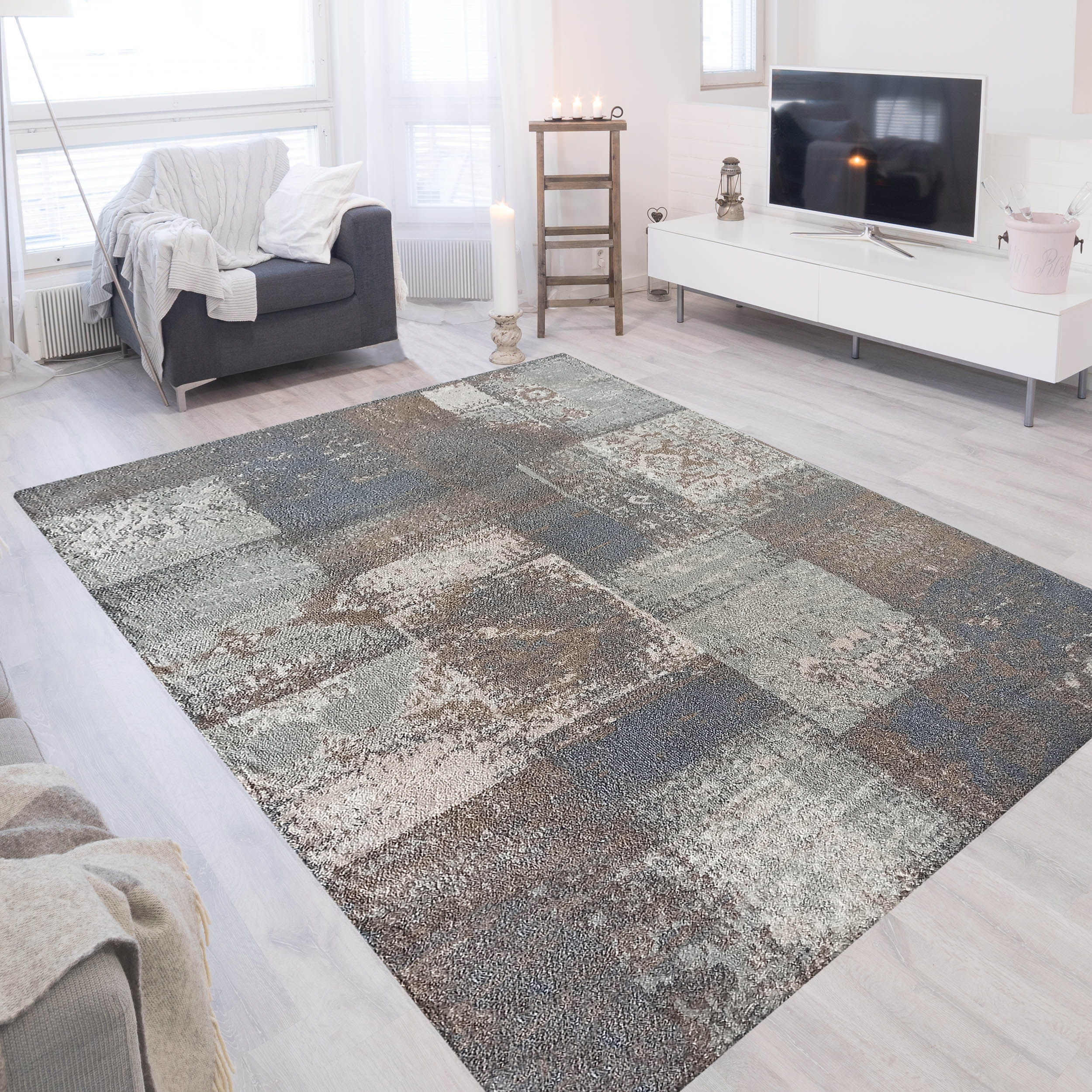 Dywan - 60 x 100 cm - Wielokolorowy - Nowoczesny - Dywanopol