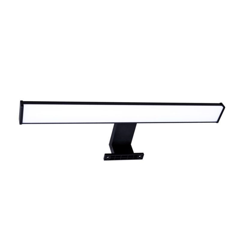 Kinkiet ścienny Polux Elba czarno-biały nad lustro LED 8W 4000K 900lm IP44 wym: 4,4 x 40 x 11,2 cm - 1 szt.