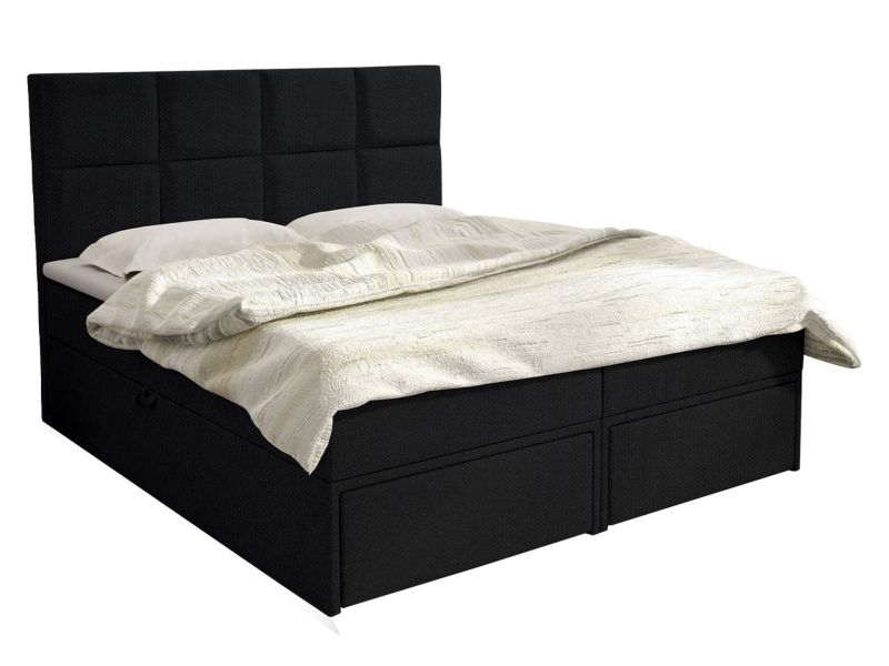 Łóżko kontynentalne MIRJAN 24 Garda Lux II 180x200 czarny 1 szt.