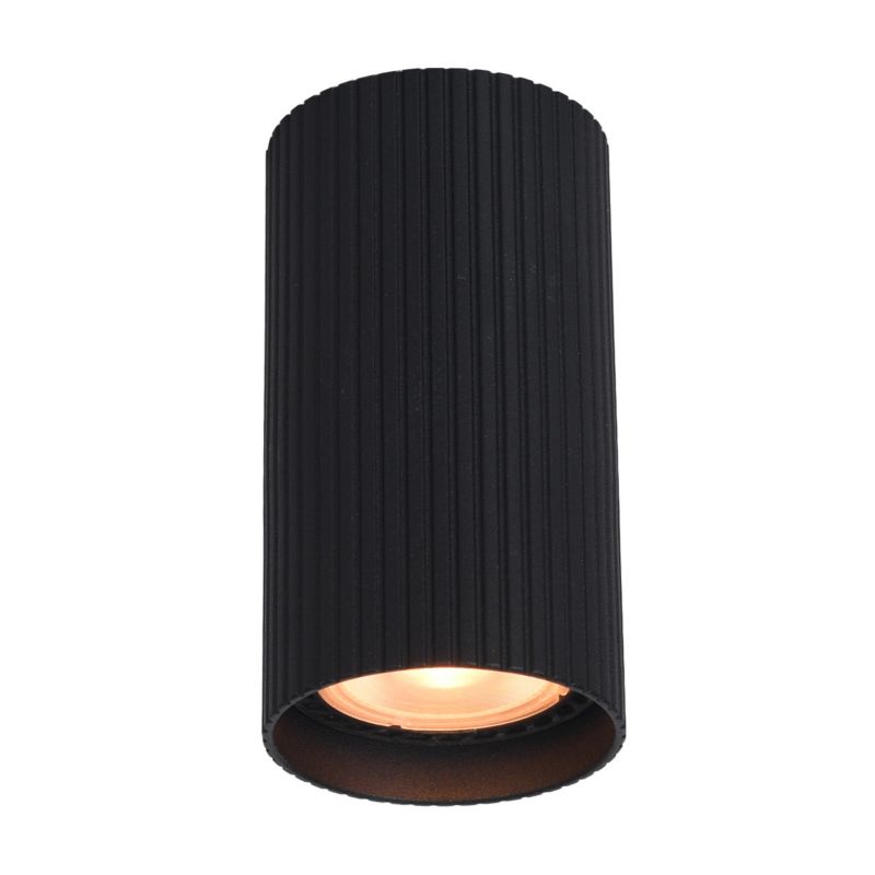 Spot Italux Rilok czarny piaskowany nowoczesna 1 x GU10 x 10W IP20 wym: 10 x 5,5 x 5,5 cm - 1 szt.