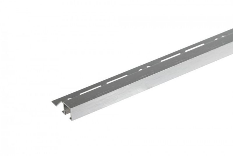 Profil do glazury krawędziowy Cezar Srebrny El-Poler Szczotk. 2500x11x12mm aluminiowy 1 szt.