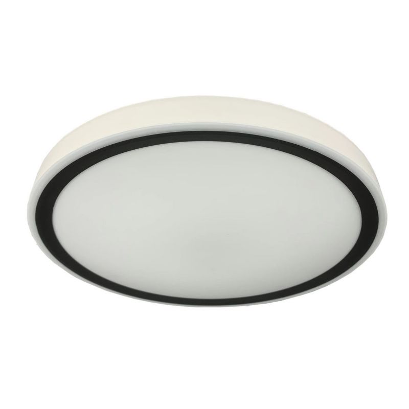 Plafon sufitowy lampa Light Prestige czarno-biały LED 18W 4000K 2000lm IP54 wym: 5 x 30 x 30 cm metal - 1 szt.