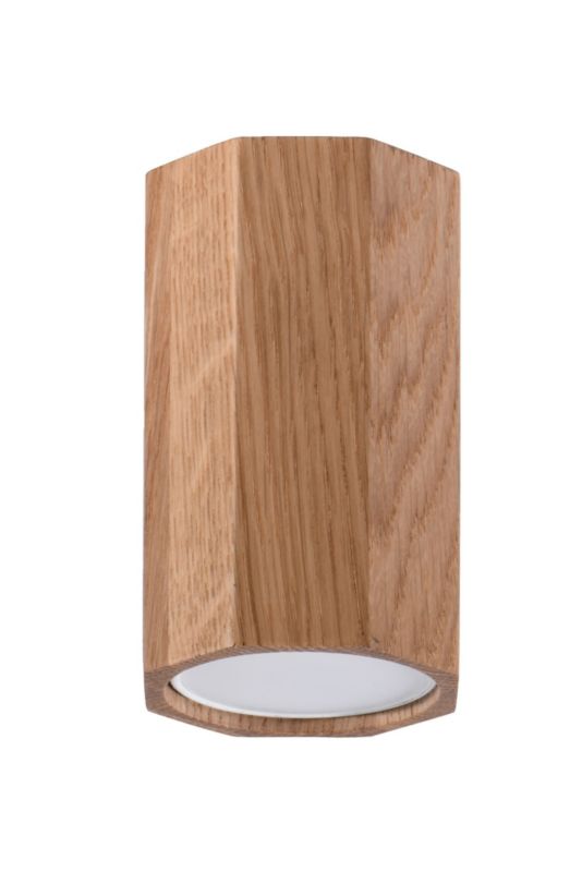 Spot oprawa sufitowa Sollux Lighting Zeke ciemne drewno 1 x GU10 x 40W IP20 wym: 6 x 6 cm - 1 szt.