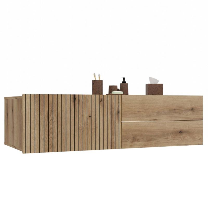 Szafka łazienkowa Topeshop Tigo 1D2S Evoke 53x140x37.5 cm 1 szt