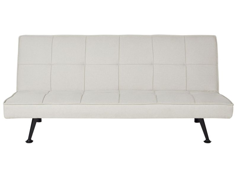 Sofa rozkładana Hasle Jasnobeżowy dla 3 osób 1 szt.