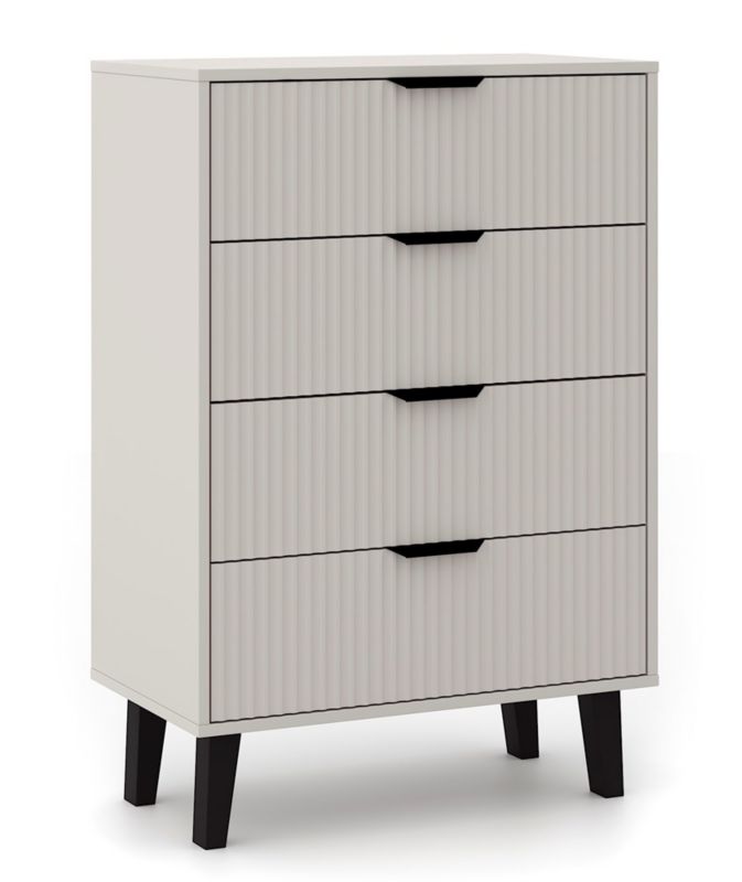 Komoda Topeshop Scandi 4S Slim kaszmir 70x102.5x39 cm 1 szt