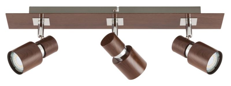 Reflektor spot Rabalux Merkur wenge 3 x GU10 x 50W IP20 wym: 11 x 45,5 x 7,5 cm - 1 szt.