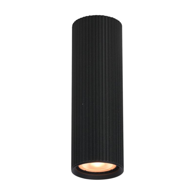 Reflektor sufitowy Italux Rilok czarny piaskowany nowoczesna 1 x GU10 x 10W IP20 wym: 17 x 5,5 x 5,5 cm - 1 szt.