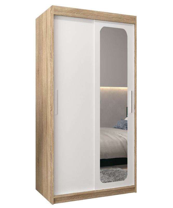 Szafa przesuwna Garderoba Abiks PROMO T2 100 sonoma/biały 1 szt.