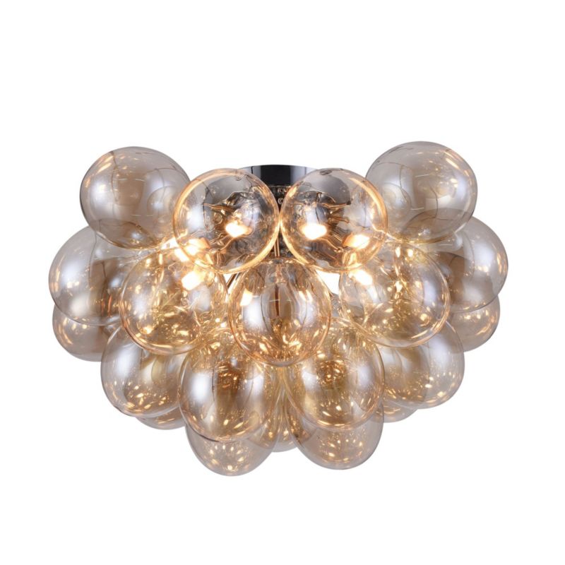 Lampa sufitowa wisząca Maytoni Balbo nikiel-transparentna wym: 32 x 50 x 50 cm 8xG9 x 28W 1 szt.